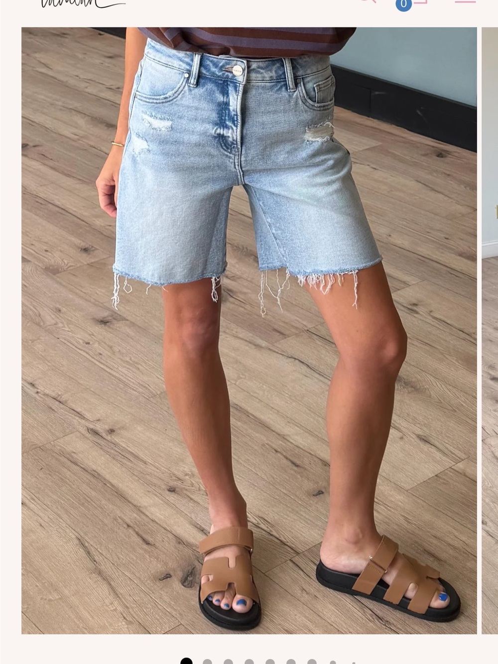 Shop Talulah Risen Jeans Bermuda shorts